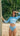 Noserider Cropped Rash Guard in Blue Crush