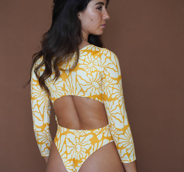 Classic Long-Sleeve Surf Suit in Sun Kissed