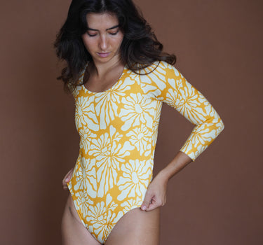 Classic Long-Sleeve Surf Suit in Sun Kissed