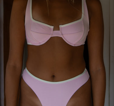 Cheeky Surf Bikini Bottom in Paddle Pink