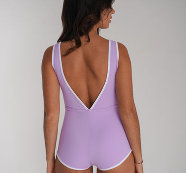 Retro Surf Suit in Lavender