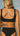 Noserider Surf Bikini Top in Black
