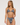 Medium Coverage Surf Bikini Bottom in Dark Tropics