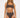 Noserider Surf Bikini Top in Espresso Brown