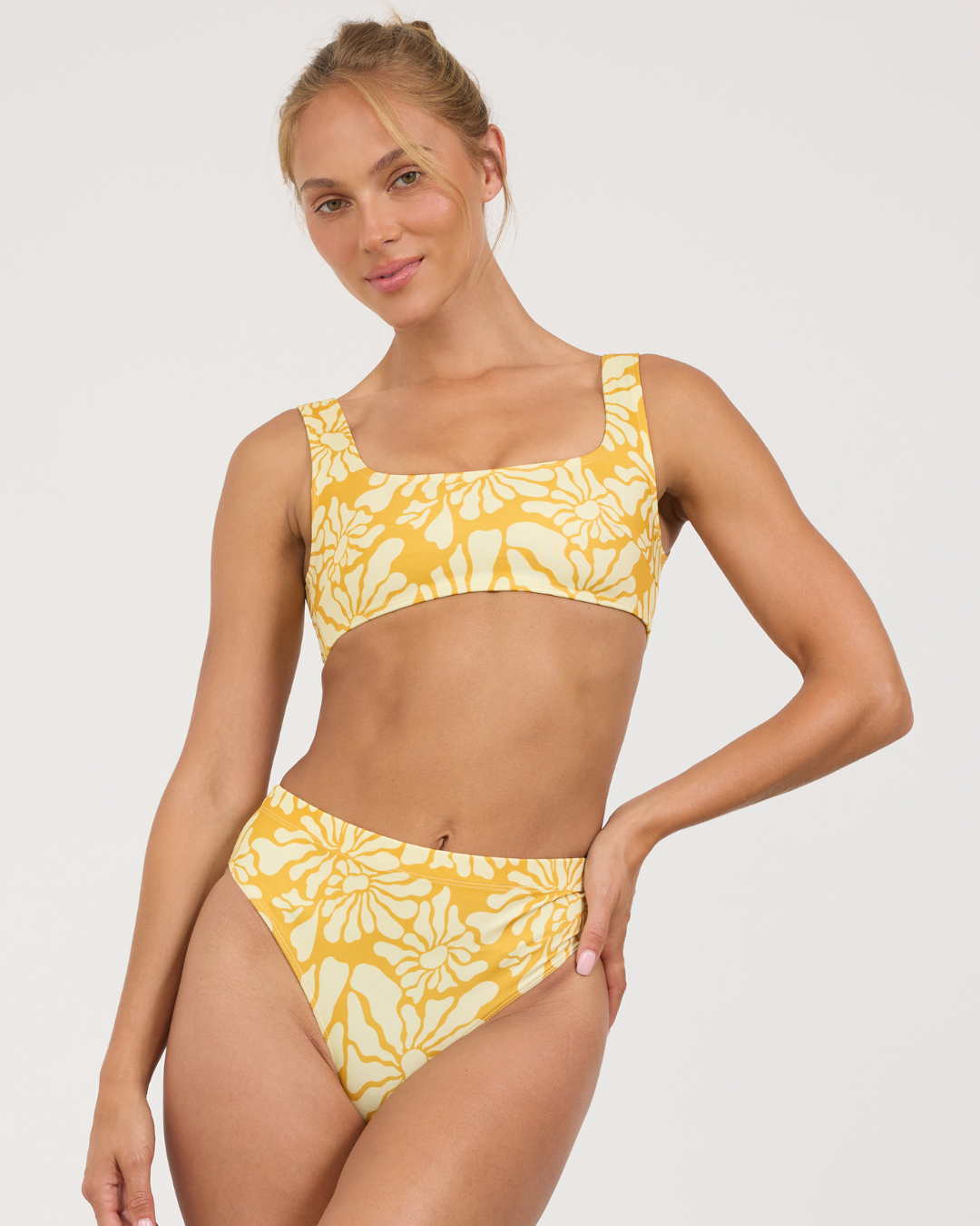 Noserider Surf Bikini Top in Sun Kissed